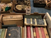 Box of Misc. Books, Vintage World of Song Book,