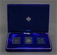 Set of 3 Canada Silver Olympic Postage Coins