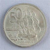 New Zealand 1967 50 cent