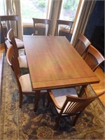 Huge Dining Room Table w/ Eight Chairs