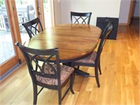Oval Kitchen Table with Four Chairs