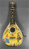 1954 Mattel Tin Litho Wind Up Mandolin Toy