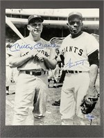 Mickey Mantle/Willie Mays Autographed 8x10