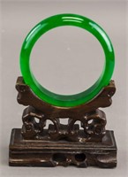 Chinese Imperial Green Jadeite Bangle