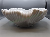 Large Decorative White Glass Bowl