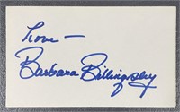 Autographed Barbara Billingsly Card