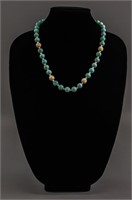 Chinese Turquoise Carved Necklaces