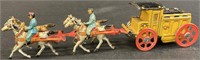 MEIER HORSE DRAWN BAND WAGON PENNY TOY