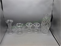 Collection of Five Crystal/Glass Pieces