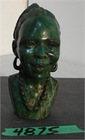 Verdite African Art Stone Head