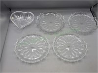 Collection of Five Mikasa Glass/Crystal Bowls