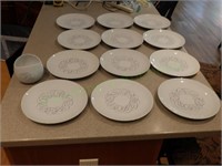 Raymond Loewy - 12 Dinner Plates and Bowl