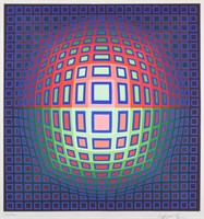 Hungarian Offset Litho Victor Vasarely 108/300