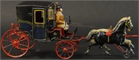 HORSE DRAWN BROUGHAM CARRIAGE