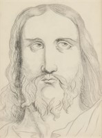 Pencil on Paper Portrait in the likeness of Jesus