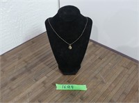 Gold Chain and Pendant  24" 10k stamped