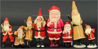 GROUPING OF SANTA CANDY CONTAINERS