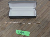 .925 18k Gold PLATED Bracelet 8"