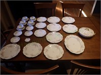 Nearly Complete Haviland Limoges Dining Set