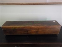 Long Hinged Wooden Storage Box