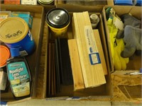 wooden shims, wood filler, assorted shop items
