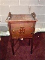 Vintage Wooden Tobacco Table w/ NJ
