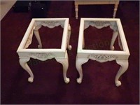 Pair of Gorgeous Carved Wooden Tables