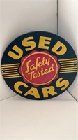 Cast Iron Used Car Sign.  9.5''