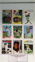 Lot of 9 Baseball Cards.