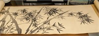 Zheng Banqiao Chinese Watercolor Scroll Signed