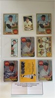 Lot of 9 Mickey Mantle Baseball Cards.