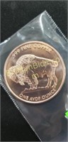 1oz Buffalo Copper Round (New)