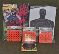 6 QTY Various Size Paper Target Packs