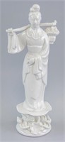 Chinese White Porcelain Lady De-Hua Style