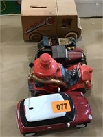 5 Assorted Toy Cars & Matco Truck