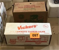 2 Diecast Banks, 1 Vickers & 1 Sinclair