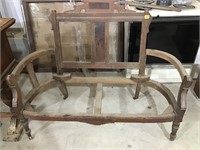 Victorian Walnut Settee Frame