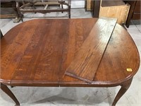 Oak Dining Table w/ Leaf