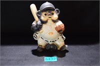 Ceramic Asian Baseball Figurine