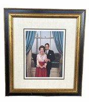 Framed Photograph First Lady and President Reagan