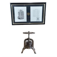 Rice Hotel Duck Press & Framed Memorabilia