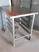 P729- Stainless Steel Work Table With Wheels