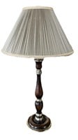 Wooden Candlestick Style Table Lamp