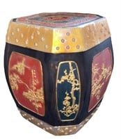Hand Painted Asian Stool