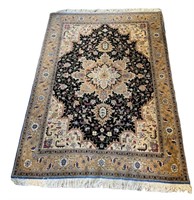 Persian Tabriz Silk Inlay Rug