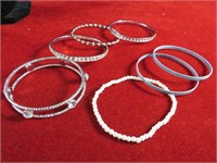 Fashion Bangle Bracelets Set of 7