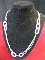 Fashion Silver Chain Link Necklace