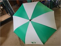 Ex-Large TD Green/White Umbrella