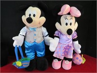 22" Tall Mickey and Minnie Easter Plushes