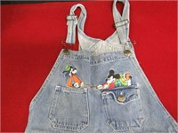 Mickey Mouse and Goofy- Overall Shorts Size L